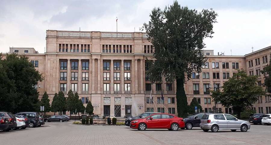 Ministry of Finance building in Warsaw
