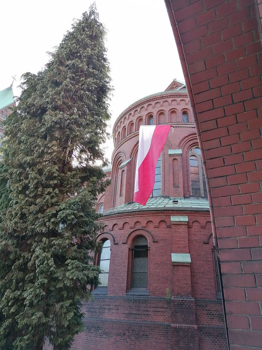 The national flag of Poland