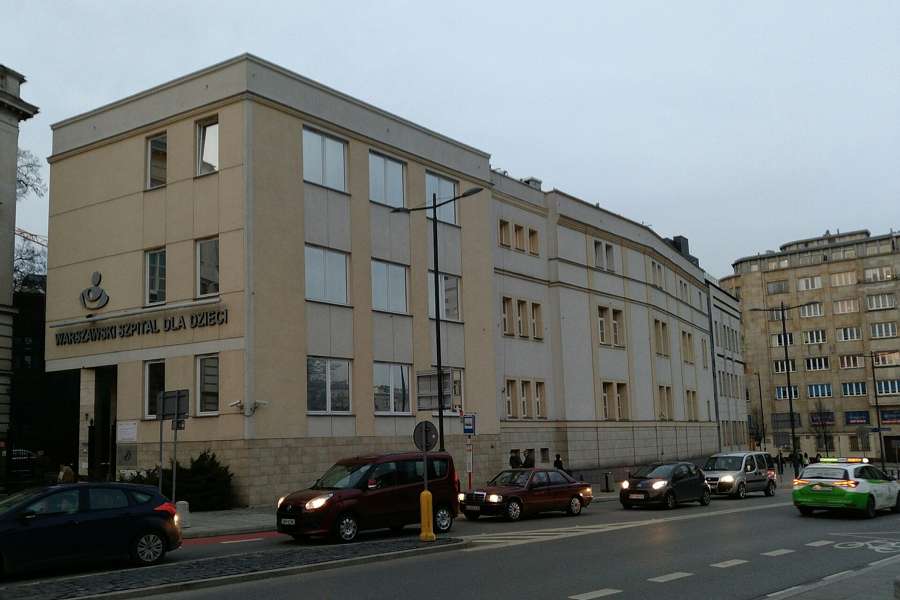 The Warsaw Children Hospital building, part of the public healthcare system financed by the NFZ