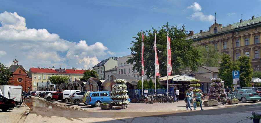 Stary Kleparz market in Krakow, trading since the 17th century