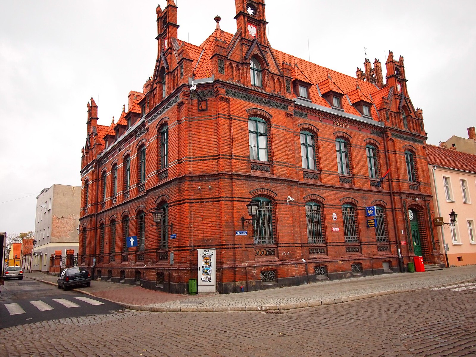 Illustrative post-office exterior in Chełmno
