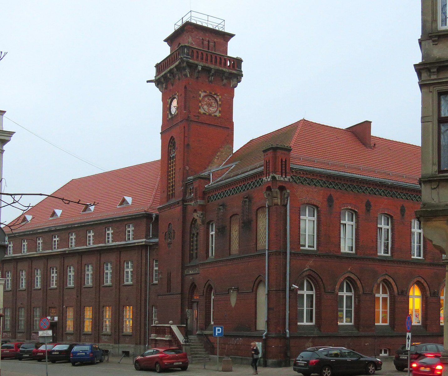 Illustrative exterior of a Poczta Polska post office in Malbork