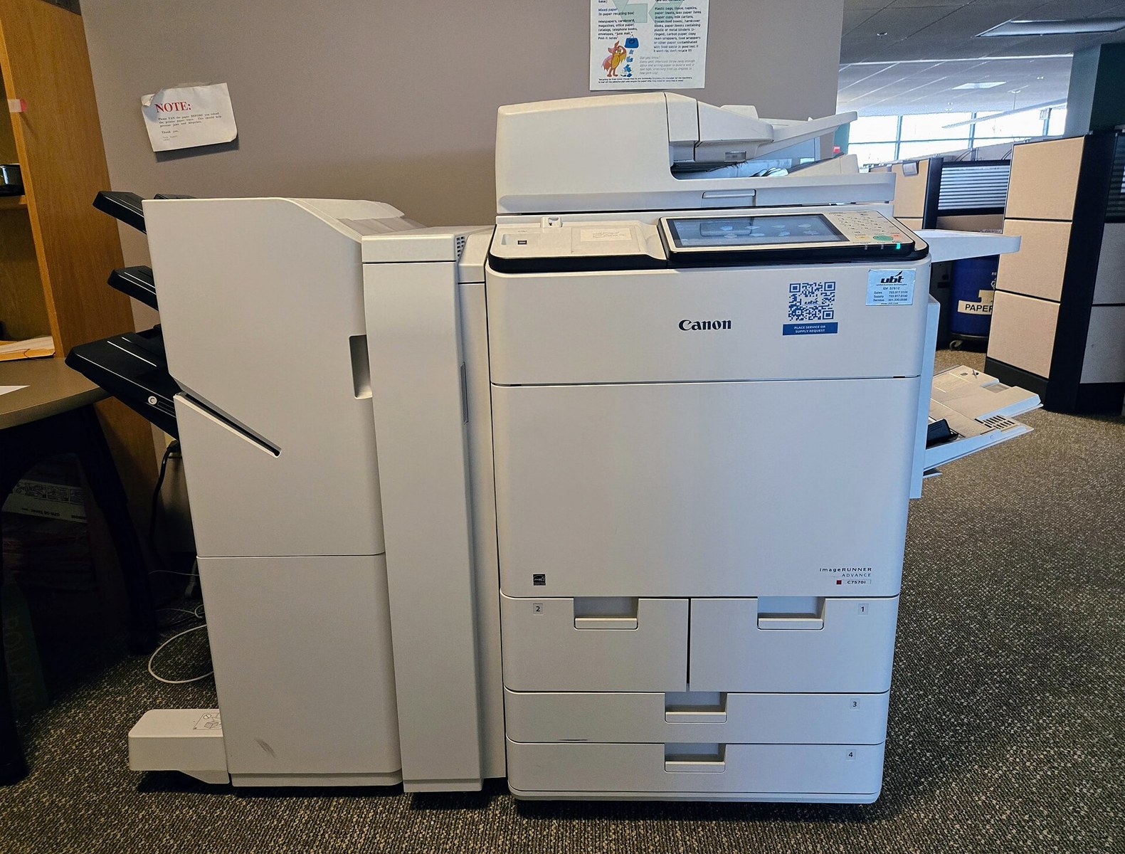 Canon office photocopier, illustrative printing equipment not a named Polish shop