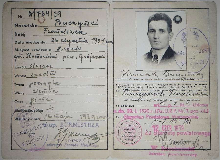 A Polish national identity card - the data in the PESEL register must match it letter for letter