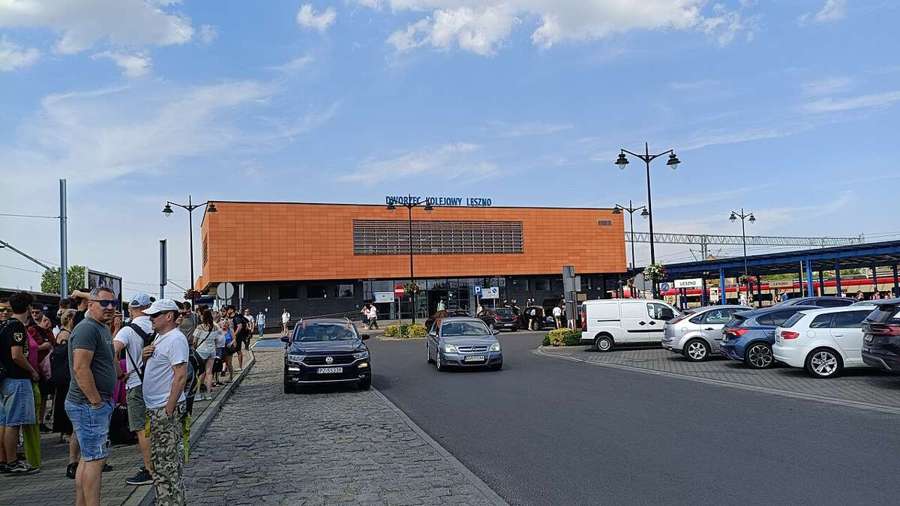 Leszno railway station building, Poland
