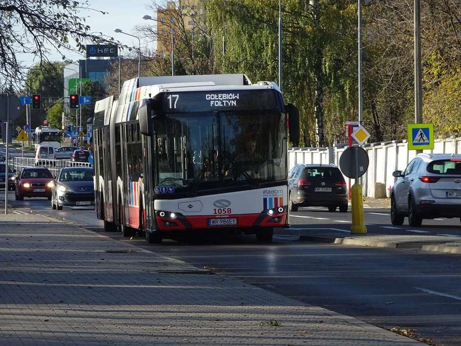 MPK Radom articulated bus