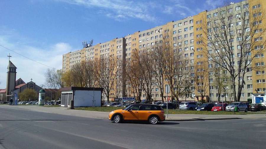 Block of flats in Tomaszow Mazowiecki, illustrative