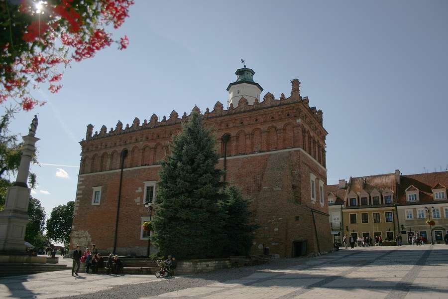 Sandomierz town hall on the market square