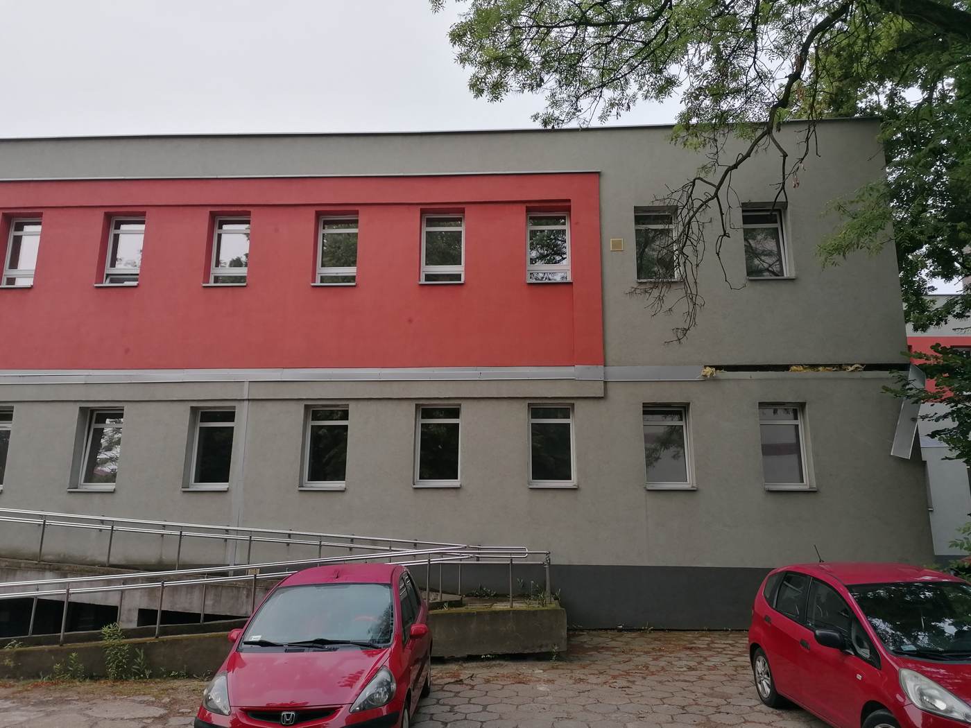 A hospital building in Bytom, Poland