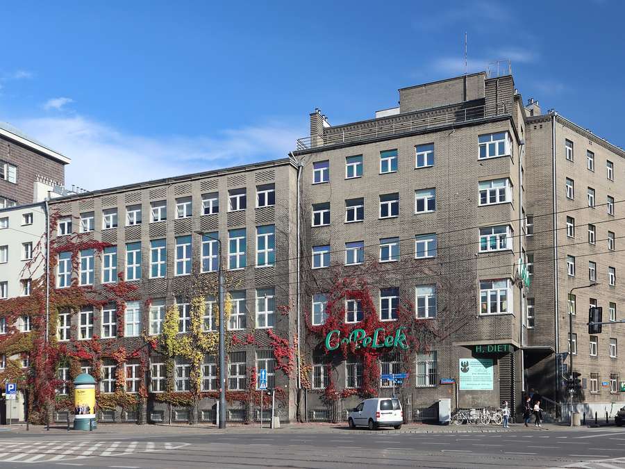 The CePeLek paediatric and family doctors centre building in Warsaw
