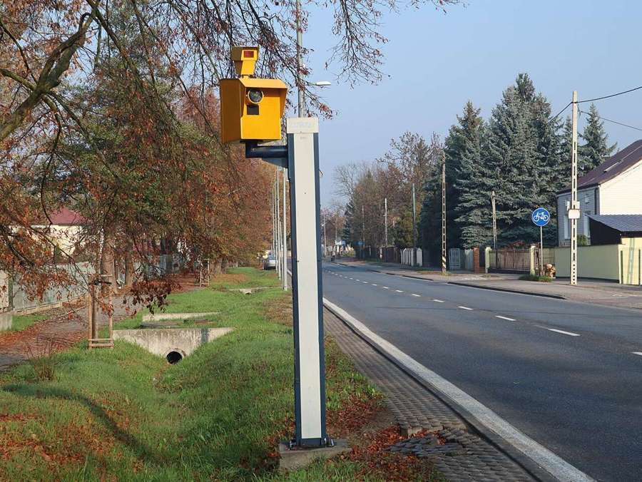 Speed camera in Warsaw, Poland
