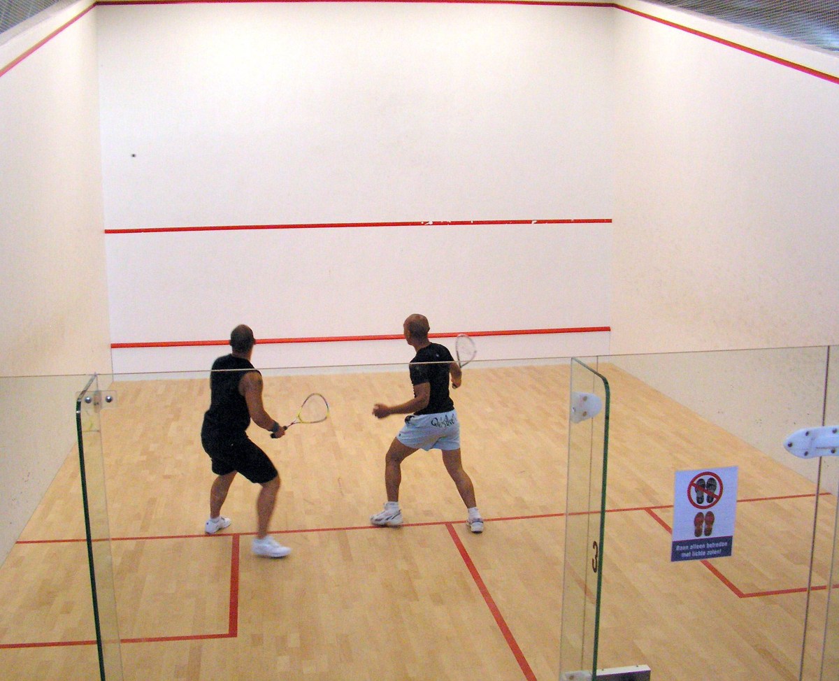 Historical squash court in The Hague, Netherlands, July 2006