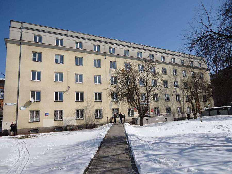Warsaw labour office building at Erazma Ciołka street