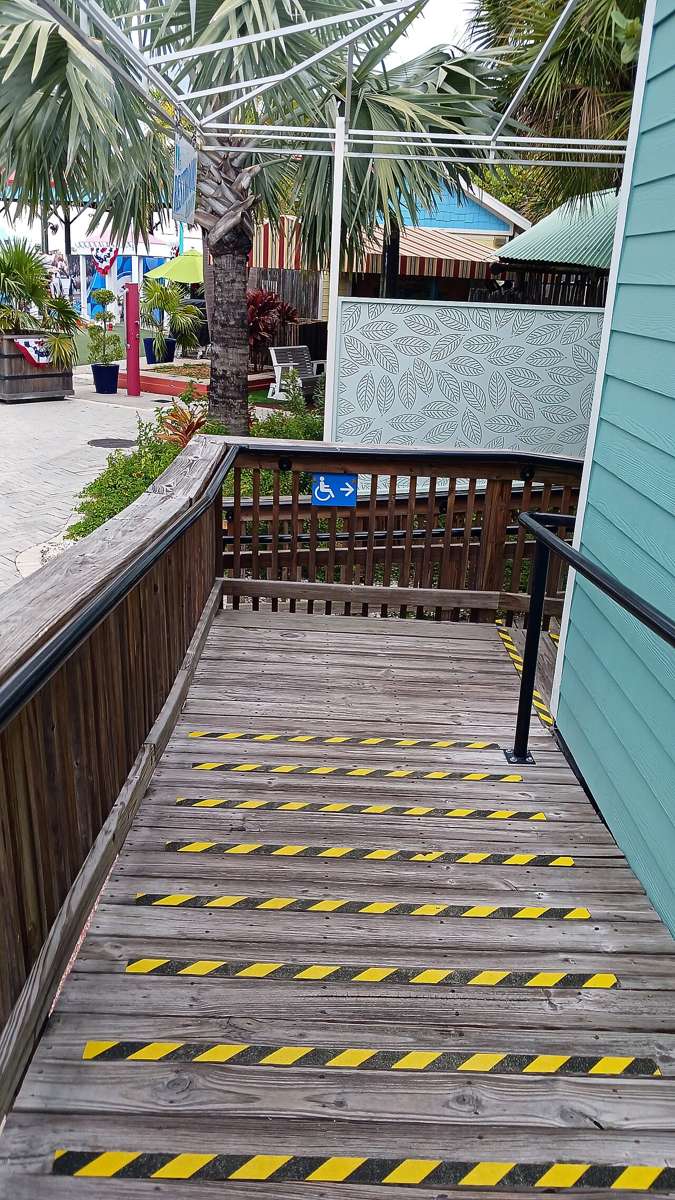Wheelchair ramp at a public building