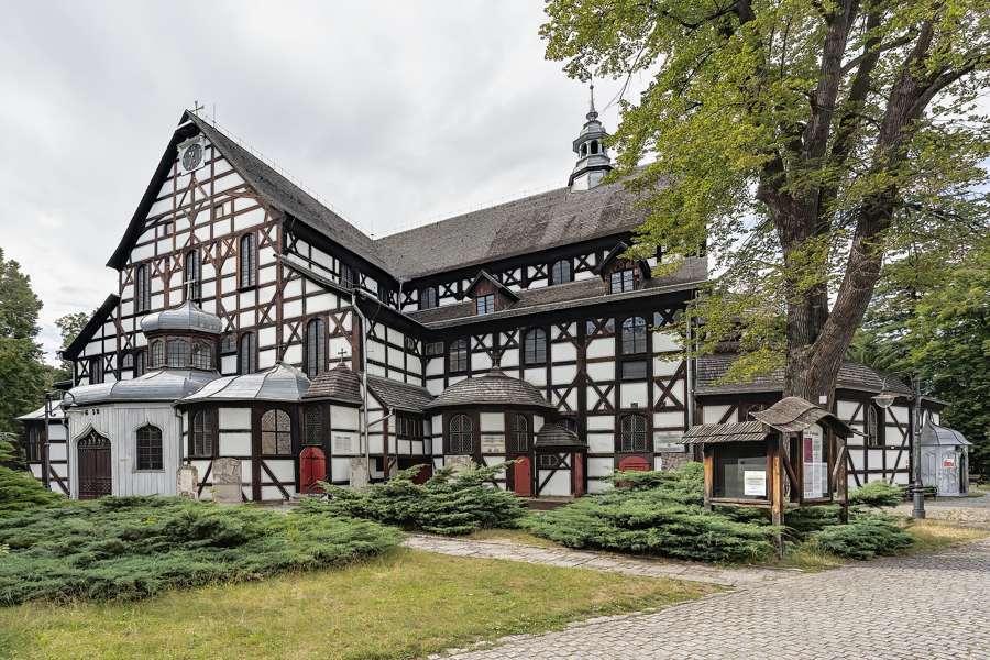 The half-timbered Church of Peace in Świdnica