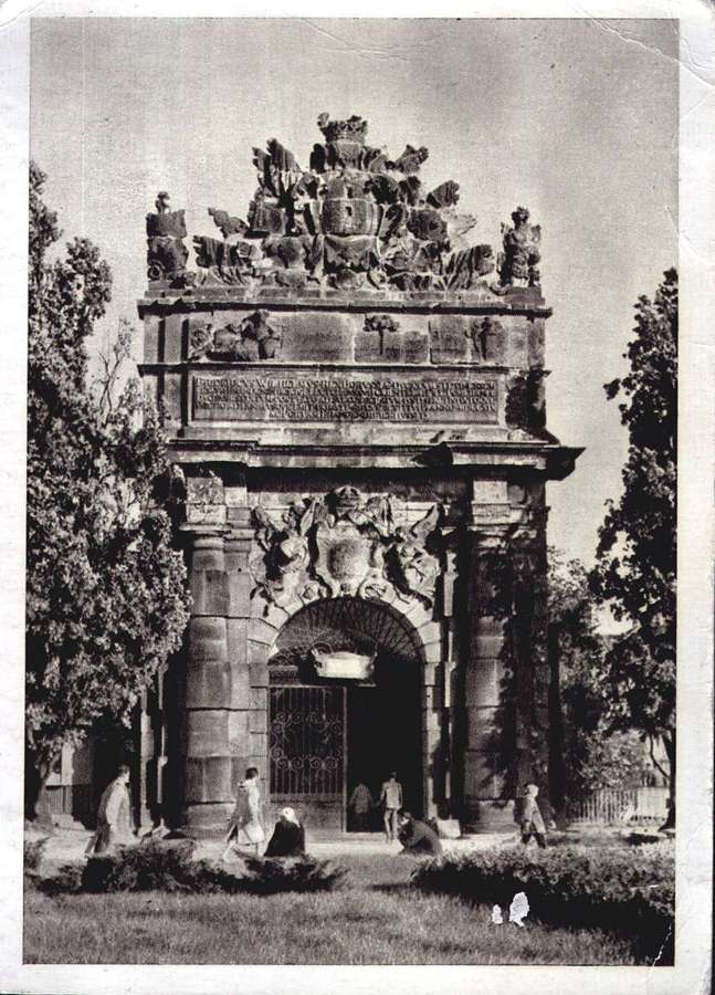 Baroque Brama Portowa gate in Szczecin