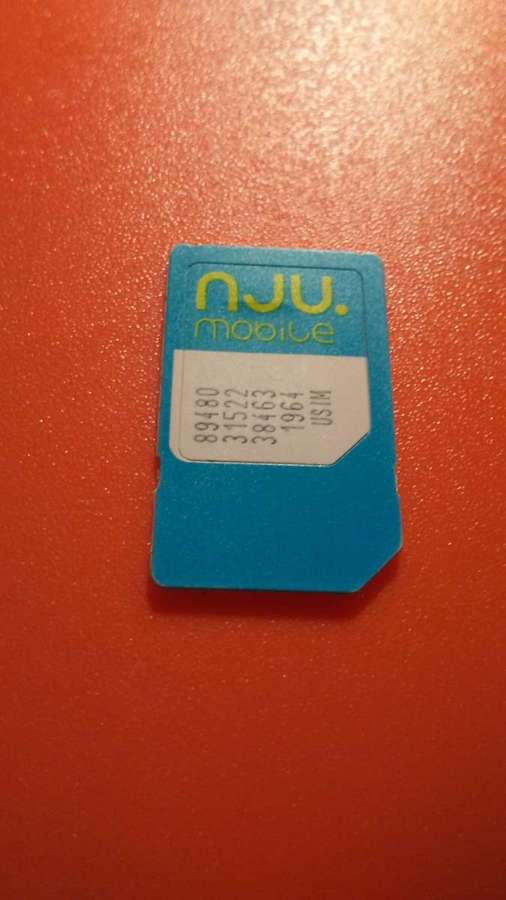 Prepaid SIM card of the Polish network NJU