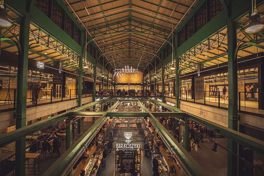 Hala Koszyki food hall in Warsaw
