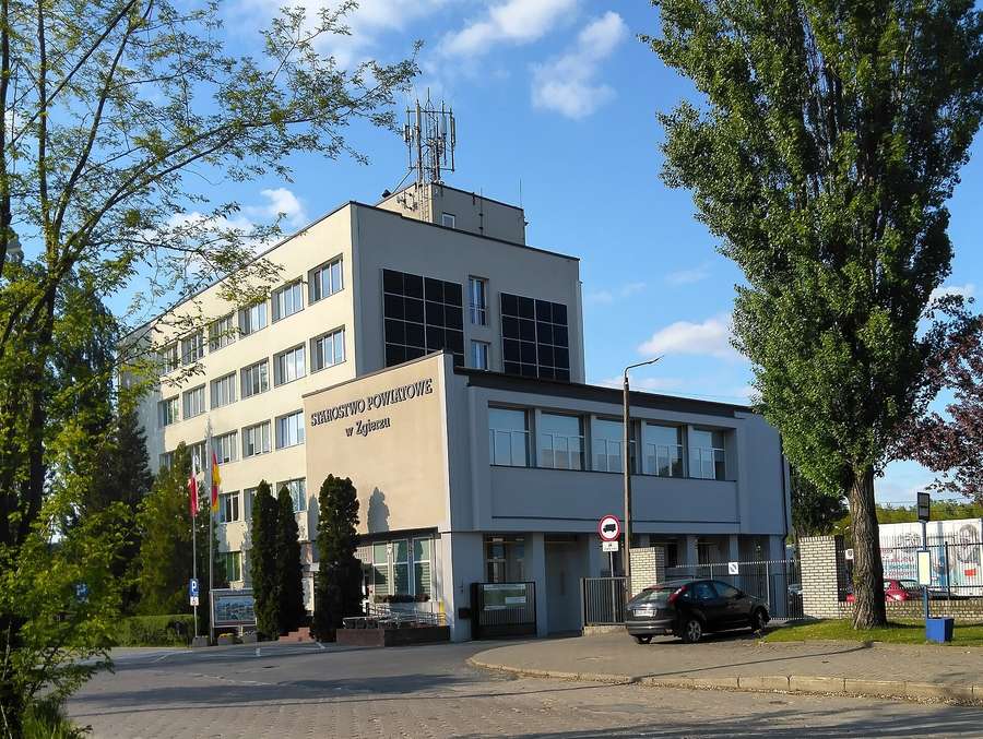 A starostwo powiatowe - the district office building that houses the local labour office (PUP)