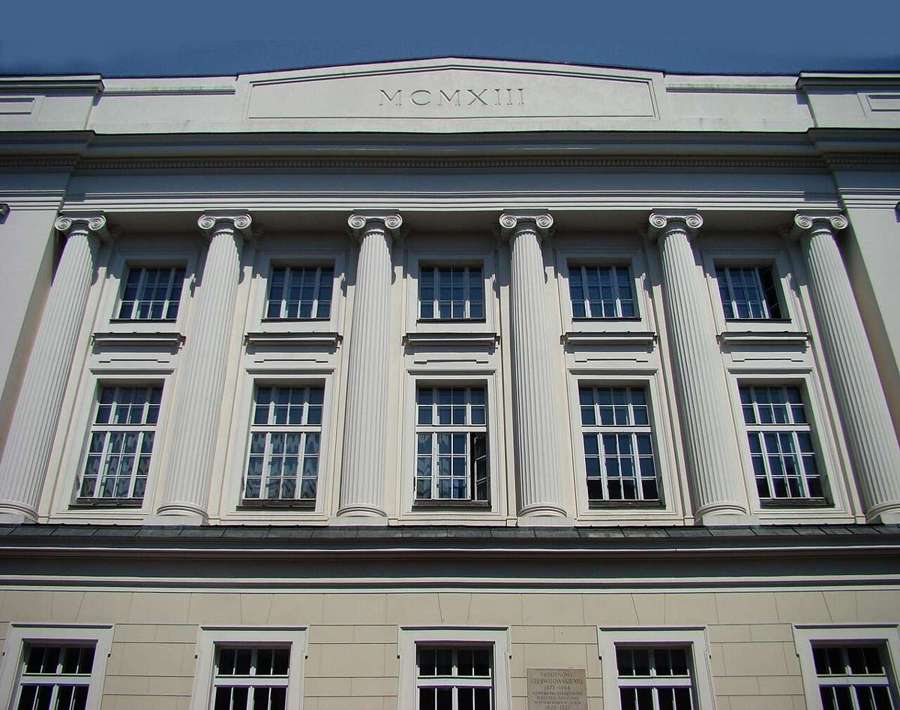 Warsaw Public Library building on Koszykowa street