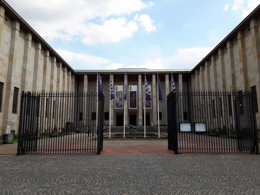 Facade of the National Museum in Warsaw