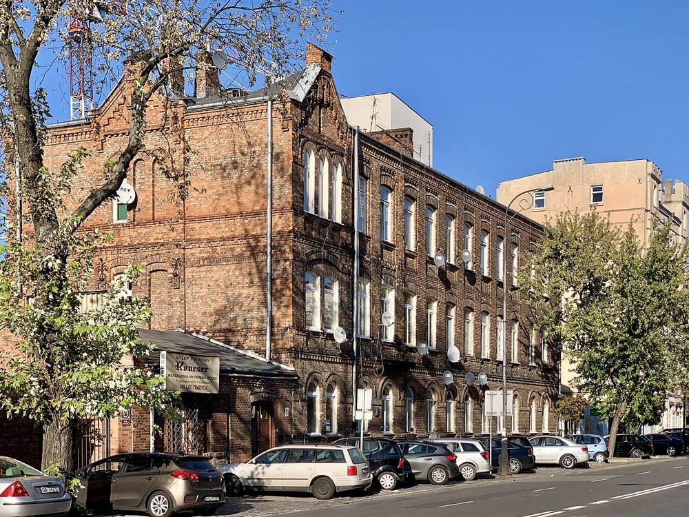 Historic brick building in Praga Północ, Warsaw