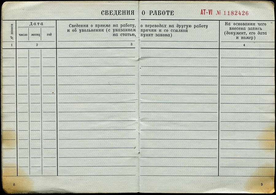 Historic employment record books
